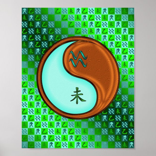Aquarius & Wood Goat Poster (Framsidan)