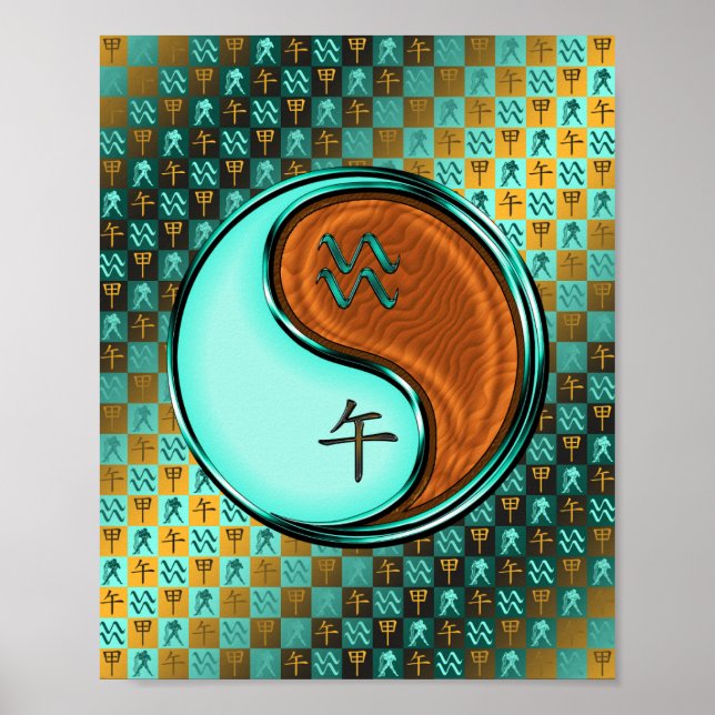 Aquarius & Wood Horse Poster (Framsidan)