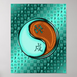 Aquarius & Wood Hund Poster