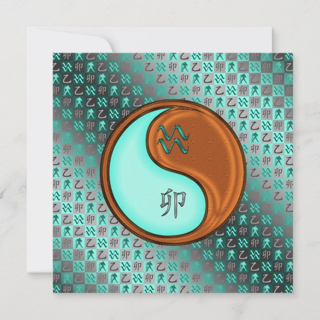 Aquarius & Wood Rabbit Kort (Framsida)