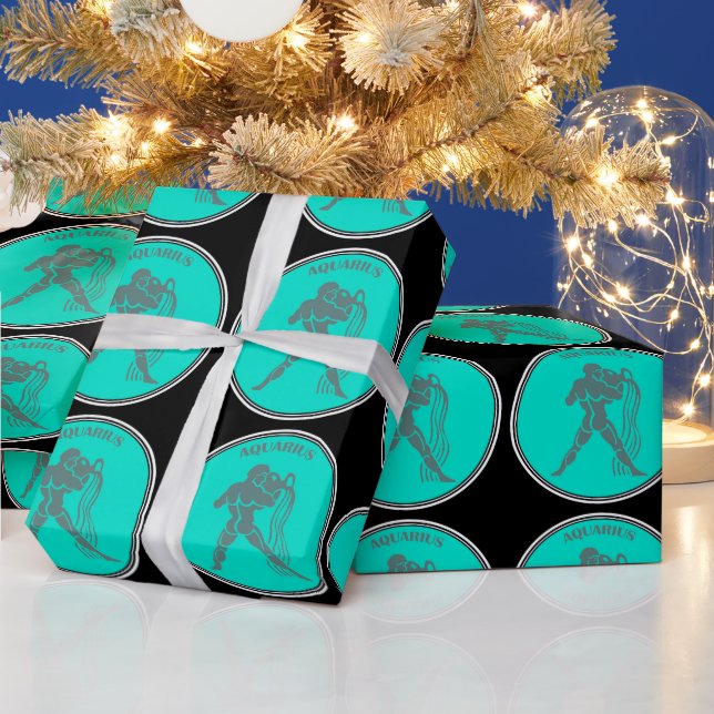 Aquarius Wrapping Papper Presentpapper (Helgdagar)