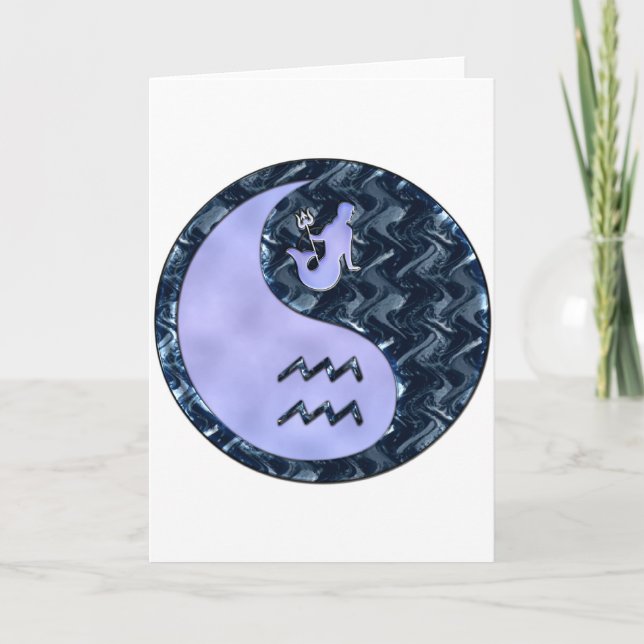 Aquarius Yin Yang Kort (Framsida)