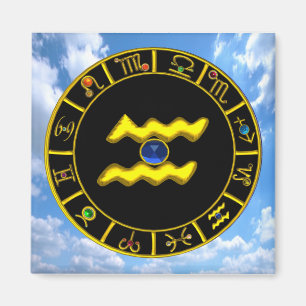 Aquarius/Zodiac Birthday Signs Magnet