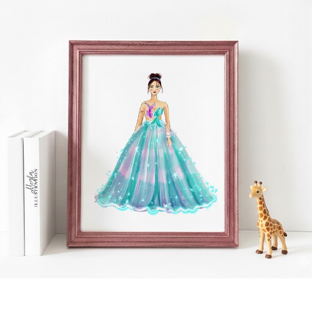 Aquarius Zodiac Illustration – Hand Drawn Poster (Skapare uppladdad)