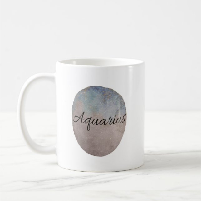 Aquarius - Zodiac Mugg (Vänster)