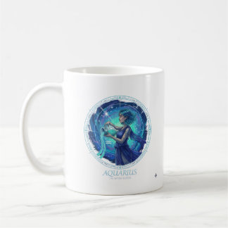 Aquarius Zodiac özel Galaxy Coffee Mug Kaffemugg