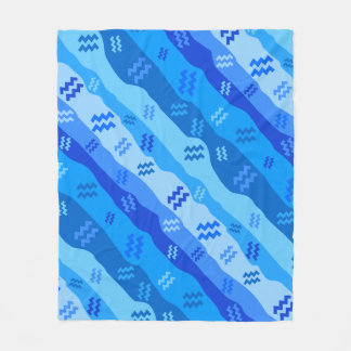 Aquarius Zodiac Rand Fleecefilt