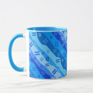 Aquarius Zodiac Rand Mugg