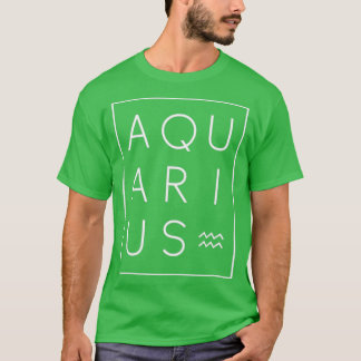 Aquarius Zodiac Sign Astrology Birthday T Shirt