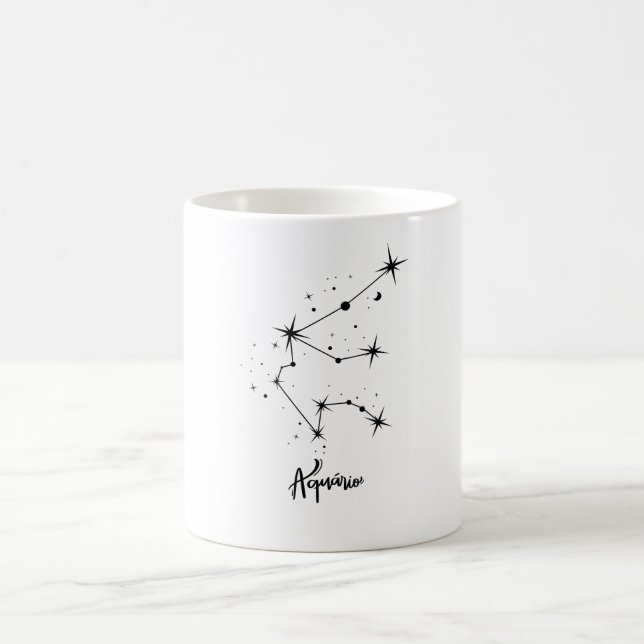 Aquarius Zodiac Sign Gift Aquarius Birthday Gift Kaffemugg (Center)