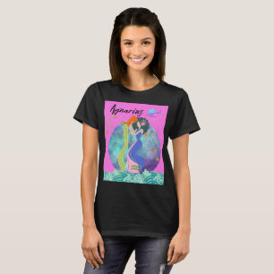 Aquarius Zodiac Sign Horoscope Astrology Kvinnor T Shirt