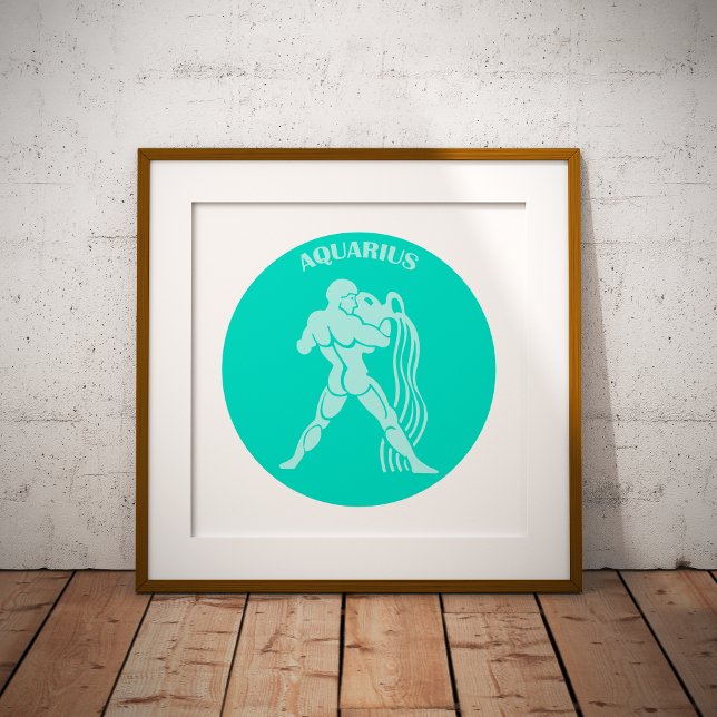 Aquarius, Zodiac Sign, Horoscope, Astrology Poster (Skapare uppladdad)