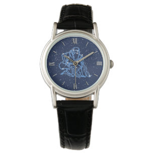 Aquarius Zodiac Sign och Constellation Armbandsur