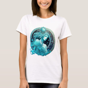 Aquarius Zodiac Sign Sublication Design, Aquarius T Shirt
