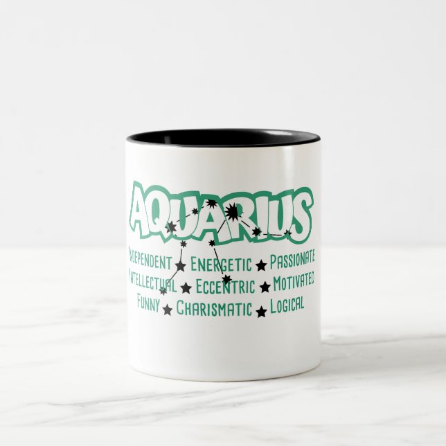 Aquarius Zodiac Sign Traits Mugg (Center)