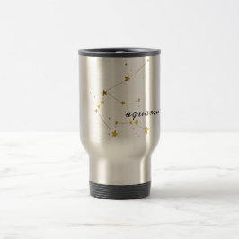 Aquarius Zodiac Sign Travel Coffee Mug Resemugg