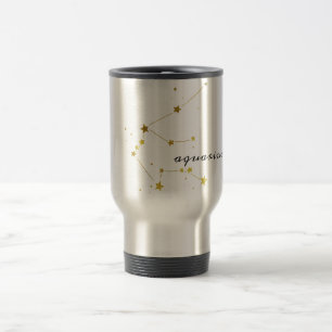 Aquarius Zodiac Sign Travel Coffee Mug Resemugg