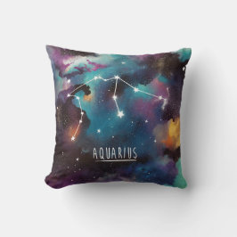 Aquarius Zodiac stjärnor Kudde