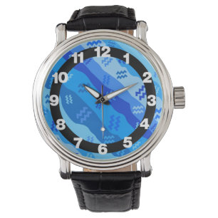 Aquarius Zodiac Symbol Armbandsur