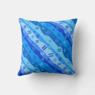 Aquarius Zodiac Symbol Kudde