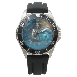 Aquarius Zodiac-tecken Armbandsur