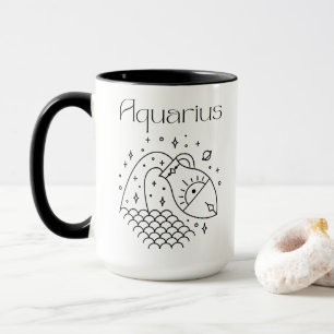 Aquarius Zodiac-tecken Astrologisk Mugg
