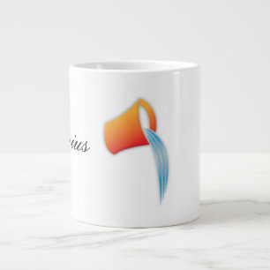 Aquarius Zodiac-tecken Jumbo Mugg