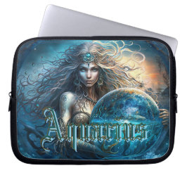 Aquarius Zodiac-tecken Laptop Fodral