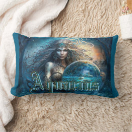 Aquarius Zodiac-tecken Lumbarkudde