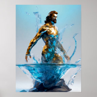 Aquarius Zodiac-tecken Poster