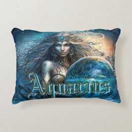 Aquarius Zodiac-tecken Prydnadskudde