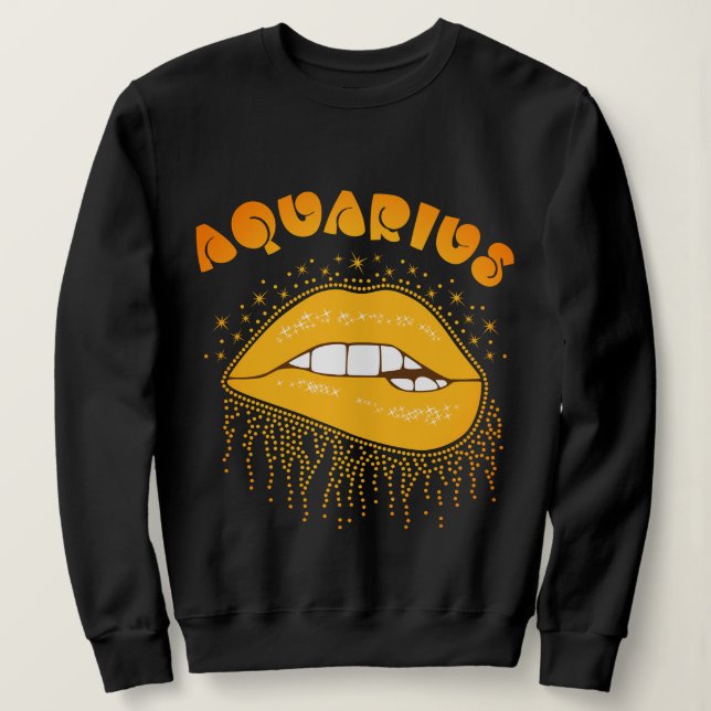 Aquarius Zodiac-tecken T Shirt (Design framsida)