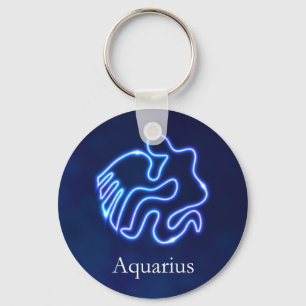 Aquarius/Zodiac-tecken/vatten-tecken/horoscope/sol Nyckelring