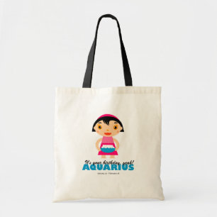 Aquarius Zodiac Tote för barn Tygkasse