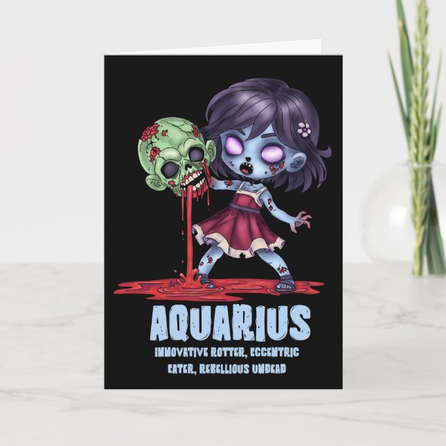 Aquarius Zombie Kort (Framsida)
