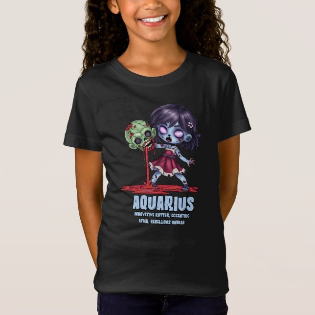 Aquarius Zombie T Shirt (Framsida)