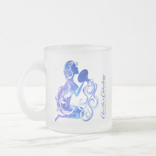 Aquariusastrologimugg Frostad Glasmugg