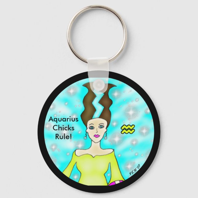 AquariusChicksRule! Nyckelring (Framsida)