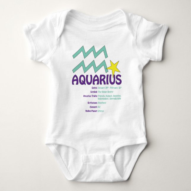 Aquariusdragbaby Tee (Framsida)