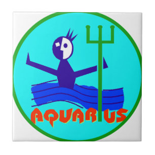 Aquariusemblem Kakelplatta