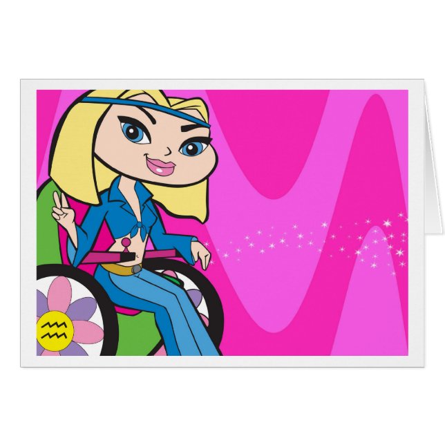 Aquariuskort Hälsningskort (Framsidan Horizontal)