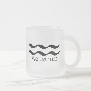 Aquariusmugg Frostad Glasmugg