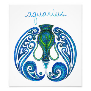 Aquariussymbol Fototryck