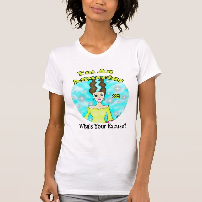 Aquariusursäkt Tee Shirt (Framsida)