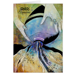 AquariusZodiac Hälsningskort
