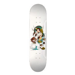 aquariuszodiac mini skateboard bräda 18,5 cm