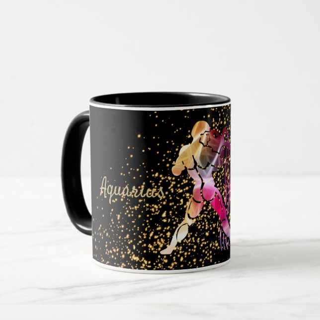 AquariusZodiac Mugg (Framsida vänster)