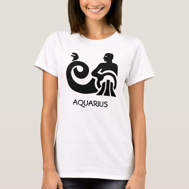 AquariusZodiac T Shirt (Framsida)