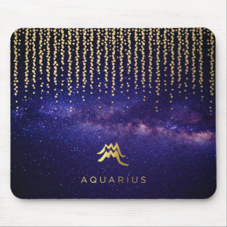 AquariusZodiac undertecknar datoren Mousepad Musmatta