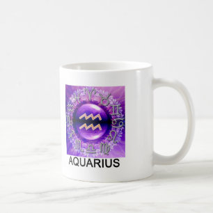 AquariusZodiac undertecknar muggen Kaffemugg